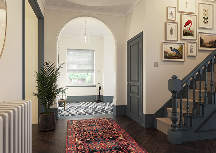 Novara Voile, Grey Skies - Twist&Fit Roman Blind - Image 6